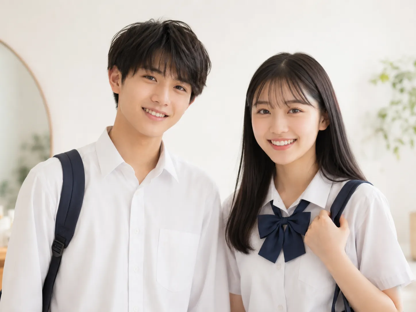 伊万里のCaraの学生脱毛をイメージした男子学生と女子学生